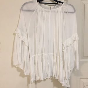 Zara White Blouse